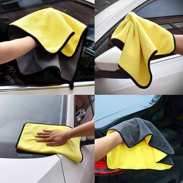 TERMINAL+ PACK OF 2 250GSM SOFT MICROFIBRE CLOTH FOR CARS AND KITCHEN